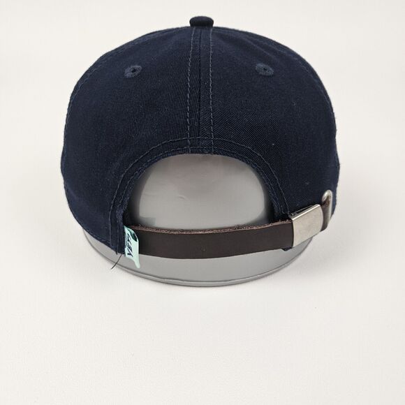 Yeti Coolers Leather Strap Full Panel Low Pro Hat Cap Adjustable OSFM Navy Blue - Picture 5 of 8
